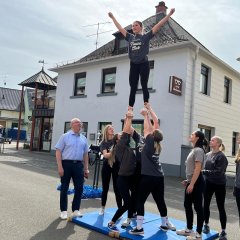 Cheerleader beim Heimatshoppen-Aktionstag Baumholderr 2024