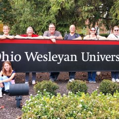 Gruppenbild auf dem Campus der Ohio Wesleyan University